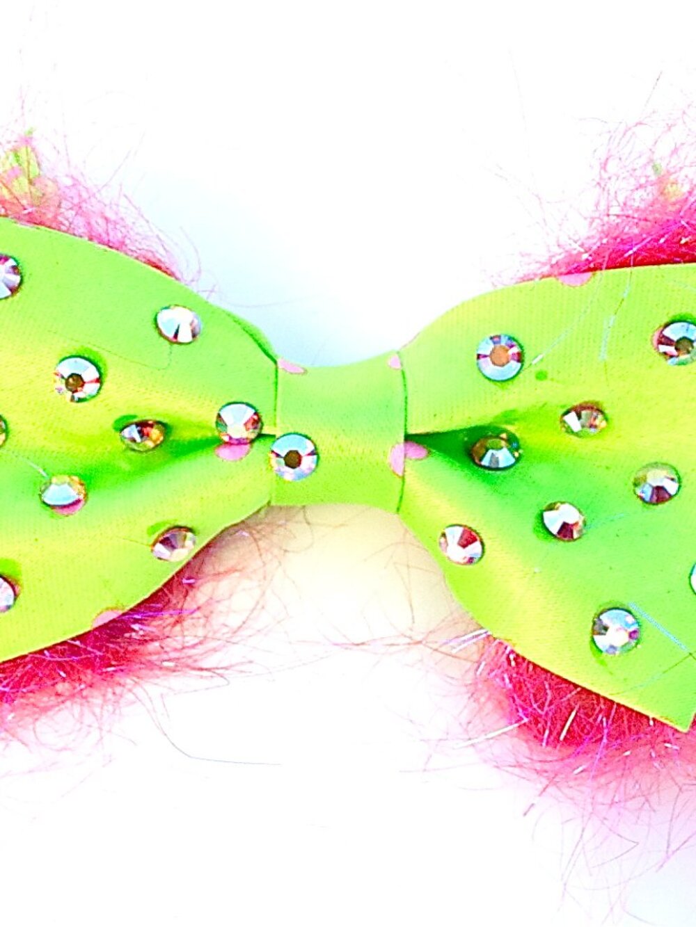 GASOLINE GLAMOUR LIME FUZZ BOW TIE 🎀 👔 🍋‍🟩